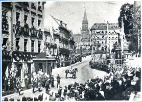 Königsberg (Pr.), Stadtkreis Königsberg Königsberg (Pr.), Kaiser Wilhelm Denkmal, Enthüllung II Königsberg, Stadtteil Altstadt (Umgebung des Schlosses)