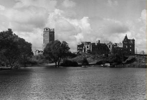 Königsberg (Pr.), Stadtkreis Königsberg Königsberg, Blick über den Schloßteich zum Schloß Königsberg, Zweiter Weltkrieg und das Ende