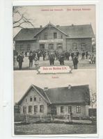 Röschken, Kreis Osterode Röschken, Gasthof zur Ostmark Bes. Rudolph Sabinski, Schule 
