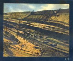 Palmnicken, Kreis Samland Palmnicken, Bernsteinwerk, Tagebau XII Ostpreußen, Bernsteingewinnung und -verarbeitung