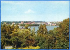 Nikolaiken Kr. Sensburg, Kreis Sensburg Nikolaiken Kr. Sensburg, Blick auf die Stadt IV Николаикен, р-н Зенсбург, вид на город, IV