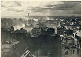 Königsberg (Pr.), Stadtkreis Königsberg Königsberg, Blick auf Königsberg nach dem Bombenangriff II Кёнигсберг, вид на Кёнигсберг после бомбардировки II