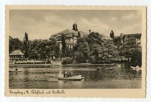 Königsberg (Pr.), Stadtkreis Königsberg Königsberg, Schloßteich mit Stadthalle VII Königsberg, Schloßteich