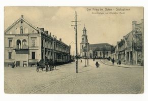 Ebenrode, Stadt, Kreis Ebenrode Ebenrode fr. Stallupönen, Altstädter Markt, Zerstörungen Erster Weltkrieg