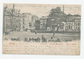 Elbing, Stadt, Stadtkreis Elbing Elbing, Postamt, Bürger-Ressource, Neuer Markt 