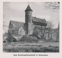 Allenstein, Stadtkreis Allenstein Allenstein, Blick auf das Schloß XV Allenstein, Schloß