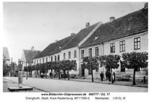 Drengfurth, Stadt, Kreis Rastenburg Marktplatz