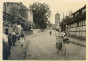 Ragnit, Kreis Tilsit-Ragnit Windheimstraße Ragnit, Windheimstraße?? mit Wasserturm 