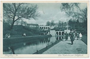 Königsberg (Pr.), Stadtkreis Königsberg Königsberg, Kaskaden am Schloßteich XXX Königsberg, Schloßteich