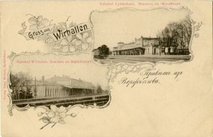 Eydtkau, Kreis Ebenrode Eydtkuhnen, Bahnhof 