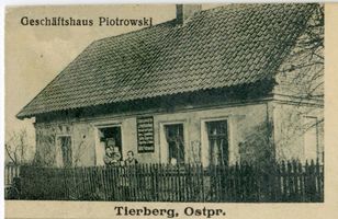 Thierberg, Kreis Osterode Thierberg, Geschäftshaus Piotrowski 