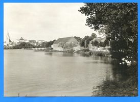 Lyck, Stadt, Kreis Lyck Lyck, Blick über den Lyck-See auf die Stadt V Лык, вид через озеро Лык на город, V