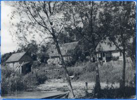 Neukrug Kr. Elbing, Ort, Kreis Elbing Neukrug Kr. Elbing, An der Dorfstraße Нойкруг, округ Эльбинг, у Дорфштрассе