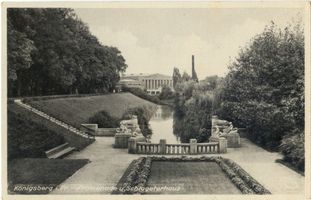 Königsberg (Pr.), Stadtkreis Königsberg Königsberg (Pr.), Wallpromenade am Schlageterhaus II Königsberg, Ostmesse