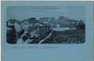Osterode (Ostpr.), Kreis Osterode Osterode (Ostpr.), Ortsansicht von Schneckenberg Osterode, Stadtmotive