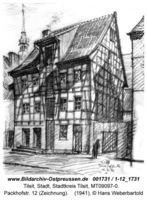 Tilsit, Stadt, Stadtkreis Tilsit Packhofstraße 12  Tilsit, Bereich westl. Fletcherplatz, nördl. Hohe Str., östl. Schenkendorfplatz, südl. Deutsche Str.