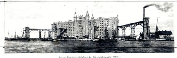 Königsberg (Pr.), Stadtkreis Königsberg Königsberg, Alter Silospeicher am Hafenbecken 4 III Königsberg, Speicher im Außenhafen