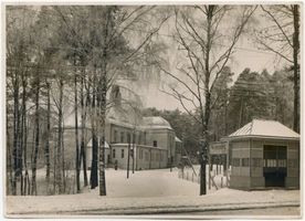 Allenstein, Stadtkreis Allenstein Allenstein, Gaststätte Neu-Jakobsberg, Winterbild Allenstein, Stadtpark, Jakobsberg