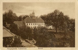 Groß Trakehnen, Kreis Ebenrode Groß Trakehnen, Schloß Гросс-Тракенен, замок