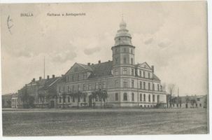 Gehlenburg, Kreis Johannisburg Bialla Kr. Johannisburg, Rathaus und Amtsgericht 