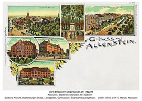 Allenstein, Stadtkreis Allenstein  Allenstein, Potpourri-Ansichtskarten