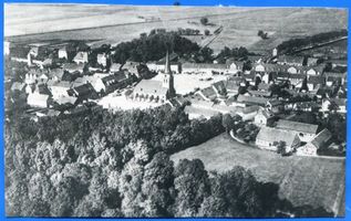 Schloßberg, Kreisstadt, Kreis Schloßberg Pillkallen Kr. Schlossberg, Ortsansicht - Luftbild III 
