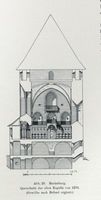 Marienburg, Westpr., Kreis Marienburg Marienburg, Hochschloß, Querschnitt der alten Kapelle von 1270 Marienburg, Schloß