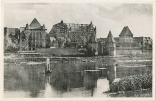 Marienburg, Westpr., Kreis Marienburg Marienburg i. Westpr., Die Marienburg von der Nogatseite (Westseite) V Ostpreußen, Zweiter Weltkrieg und das Ende