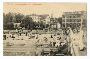 Cranz Kr. Samland, Ort, Kreis Samland Cranz Kr. Samland,  Villa Margarethe  und  Meeresblick  