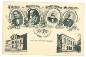 Insterburg, Stadt, Stadtkreis Insterburg Insterburg, Jubiläumskarte des Gymnasium und Realgymnasium Insterburg 