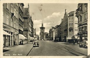 Elbing, Stadt, Stadtkreis Elbing Elbing, Alter Markt mit Markttor V 