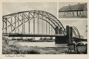 Ruß, Kreis Heydekrug Ruß, Petersbrücke und Gasthaus Baranski Русс, мост Петерса и трактир Барански