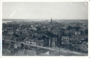 Memel, Stadt, Stadtkreis Memel Memel, Blick vom Johanniskirchtum nach Norden 