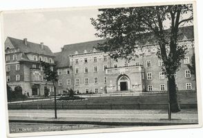 Lyck, Stadt, Kreis Lyck Lyck, Adolf-Hitler-Platz mit Rathaus 