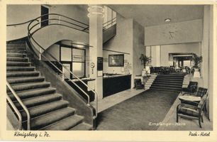 Königsberg (Pr.), Stadtkreis Königsberg Königsberg, Parkhotel, Vestibül mit Haupttreppe II 