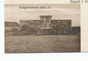Ragnit, Kreis Tilsit-Ragnit Ragnit, Kriegerdenkmal, 1914-1918 Рагнит, памятник воинам 1914-1918 годов