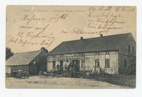Kreuzhöhe, Kreis Schloßberg Kusmen, Gasthaus George Guttmann Erster Weltkrieg