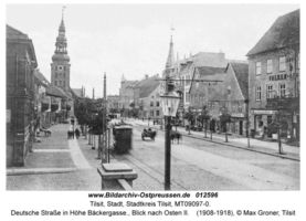 Tilsit, Stadt, Stadtkreis Tilsit Deutsche Straße