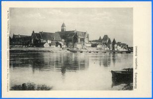 Marienburg, Westpr., Kreis Marienburg Marienburg i. Westpr., Die Marienburg von der Nogatseite X Мариенбург в Западной Пруссии, замок Мариенбург со стороны Ногата, X