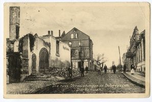 Angerapp, Stadt, Kreis Angerapp Darkehmen, Kriegsschäden Erster Weltkrieg