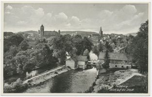 Heilsberg Kr. Heilsberg, Stadt, Kreis Heilsberg Heilsberg Kr. Heilsberg, Blick von der Mühlengrundspitze Heilsberg, Schloß