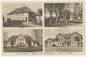 Reimannswalde, Kreis Treuburg Kowahlen, Schule, Gut, Gut, Gasthaus Ковален, школа, имение, имение, трактир