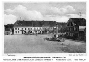 Gerdauen, Stadt und Bahnstation, Kreis Gerdauen 