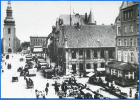 Insterburg, Stadt, Stadtkreis Insterburg Alter Markt Insterburg, Alter Markt mit Lutherkirche XIII Инстербург, Старый рынок с церковью Лютера, XIII