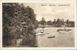 Niedersee, Kreis Sensburg Rudczanny, Dampferhaltestelle  III Рудчанни, пароходная пристань, III