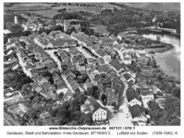Gerdauen, Stadt und Bahnstation, Kreis Gerdauen 