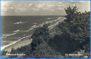 Rauschen Kr. Samland, Kreis Samland Rauschen Kr. Samland, Küste im Sturm 