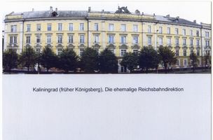 Königsberg (Pr.), Stadtkreis Königsberg Hintere Vorstadt Königsberg (Pr.), Ehemalige Reichsbahndirektion 