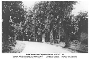 Barten Kr. Rastenburg, Kreis Rastenburg Gerdauer Straße