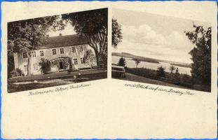 Kattreinen, Kreis Rößel Kattreinen, Gutshaus und Blick auf den Dadey-See 
